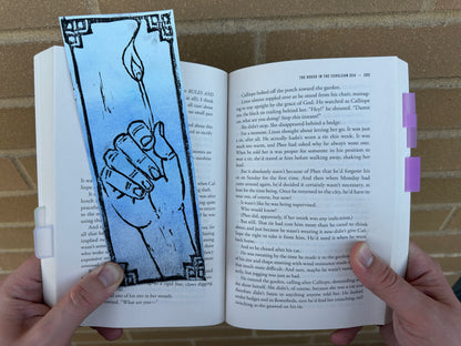 Liberation linocut bookmark series