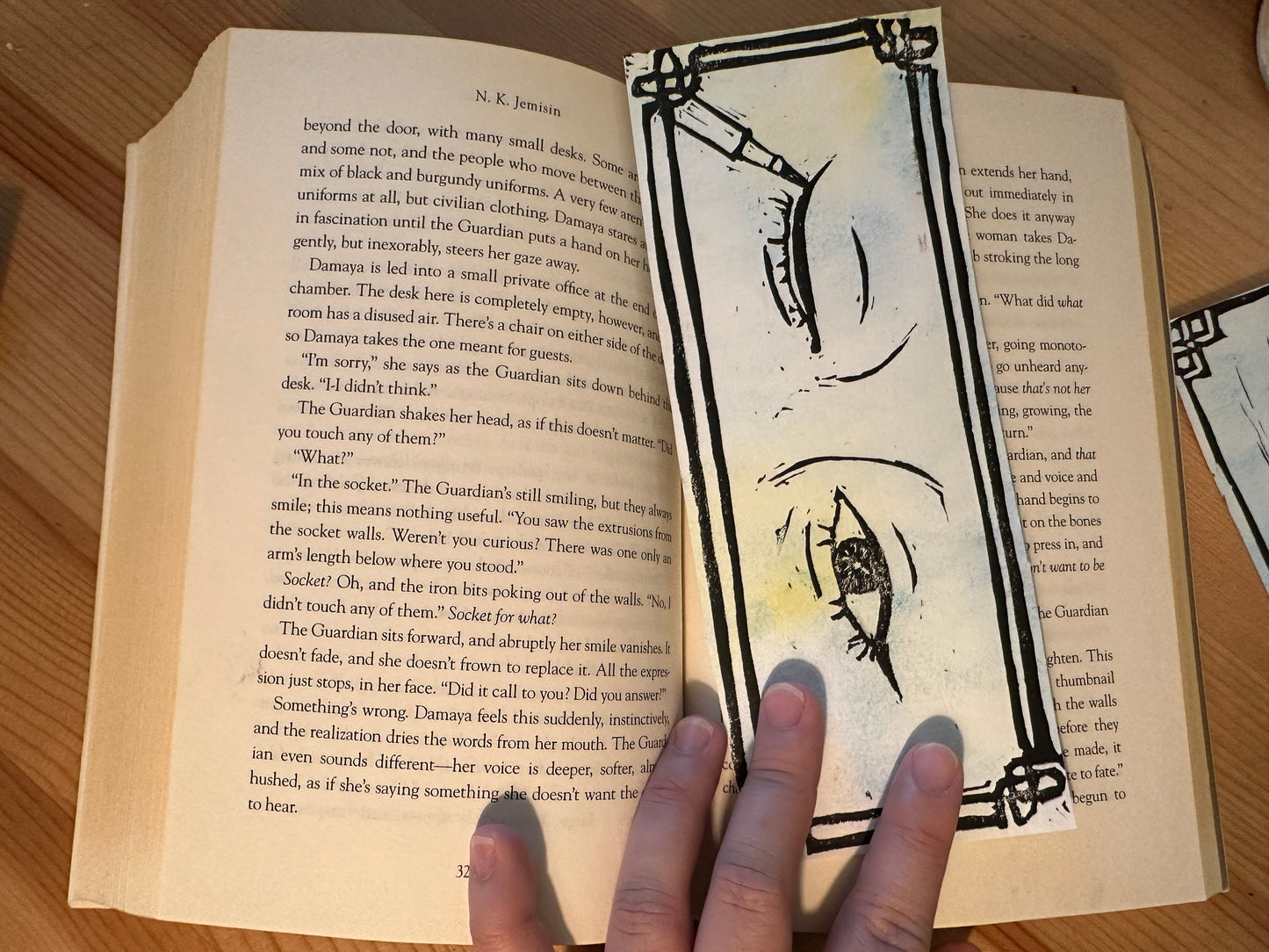 Liberation linocut bookmark series